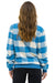 PLAID UNISEX VARSITY JACKET - SKY PLAID