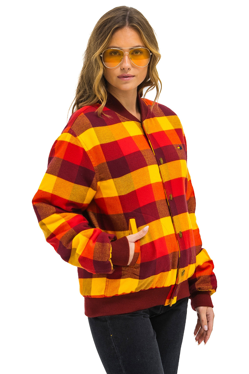 PLAID UNISEX VARSITY JACKET - SURFY PLAID