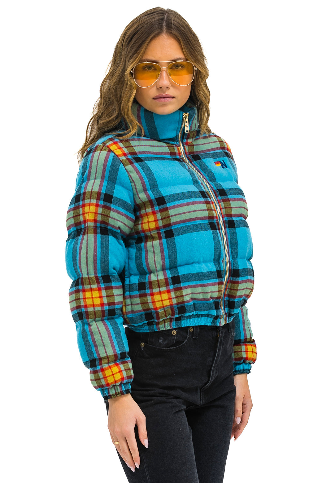 APRES PLAID PUFFER JACKET JACKSON PLAID Aviator Nation