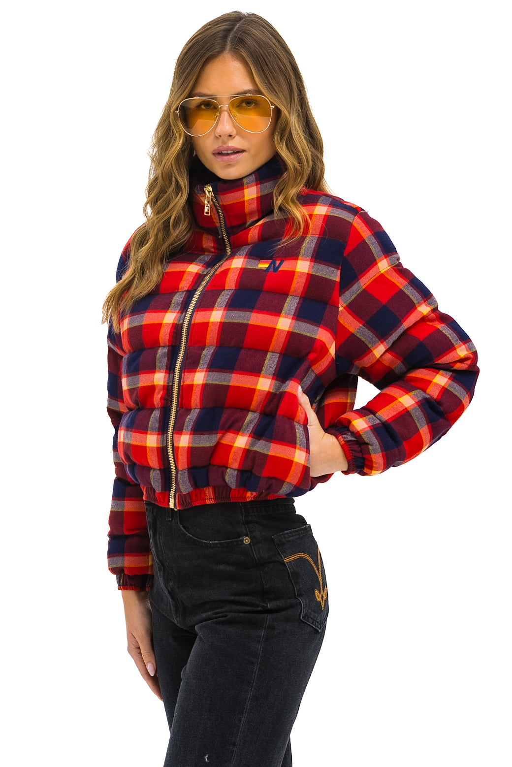 APRES PLAID PUFFER JACKET - RUGBY PLAID