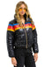 5 STRIPE LUXE APRES PUFFER JACKET - GLOSSY BLACK