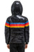 5 STRIPE LUXE TREKKER JACKET - GLOSSY BLACK