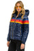 5 STRIPE LUXE TREKKER JACKET - GLOSSY NAVY