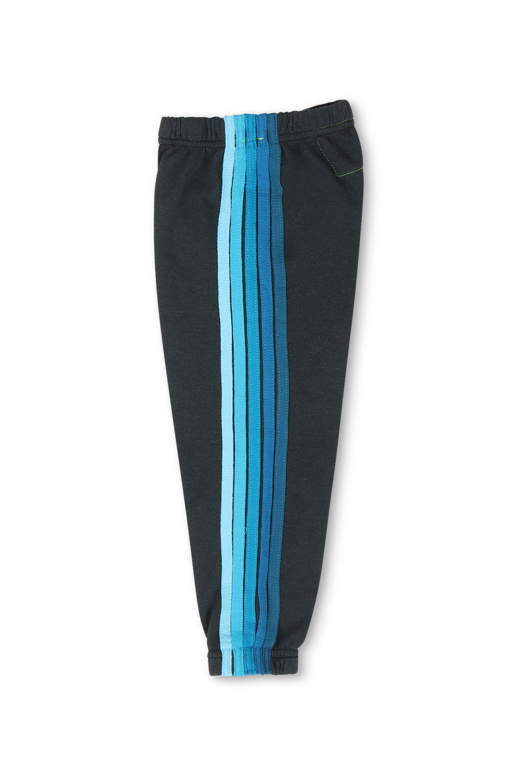 KID&#39;S 5 STRIPE SWEATPANTS - CHARCOAL // BLUE