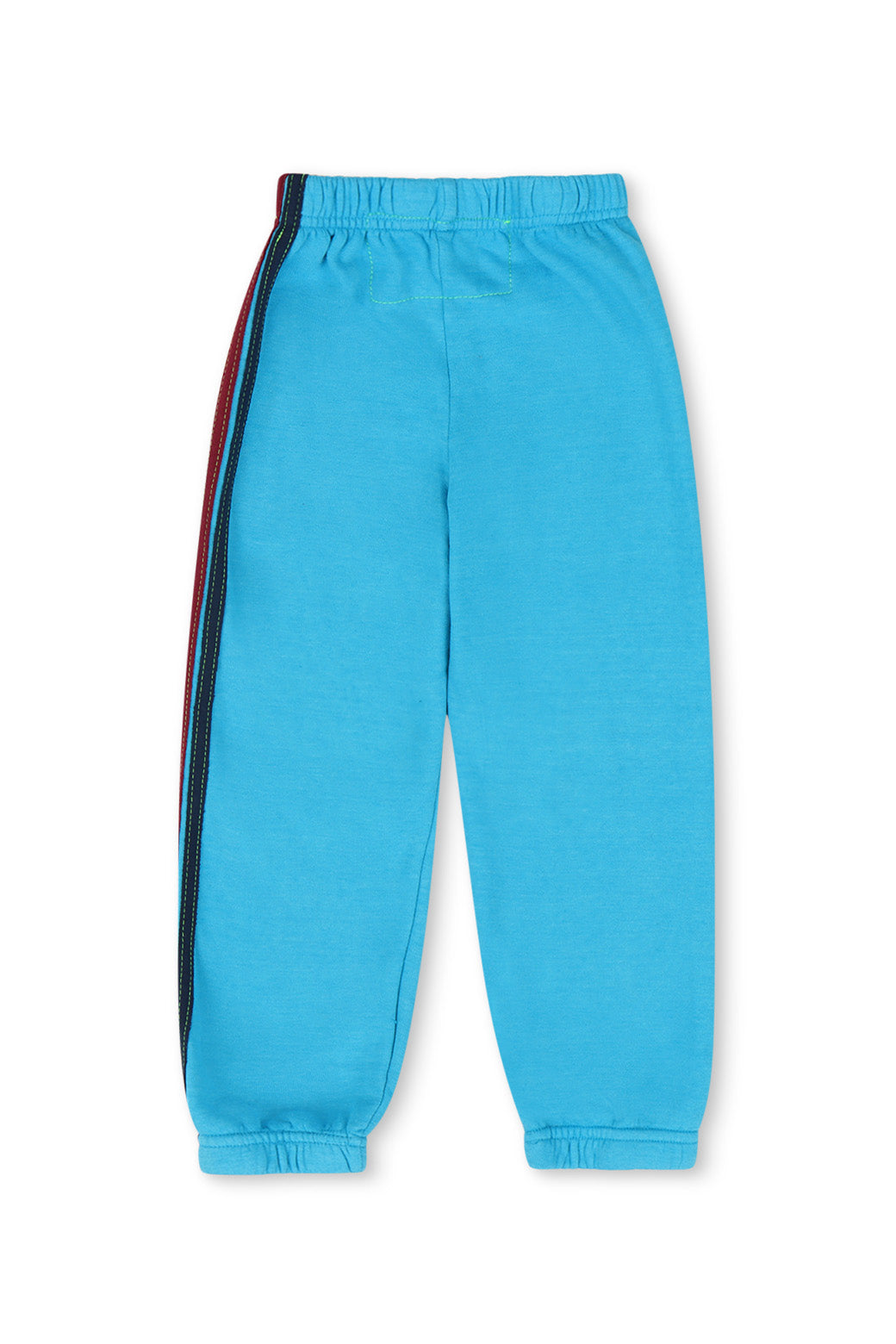 Blue sweatpants with red stripe deals
