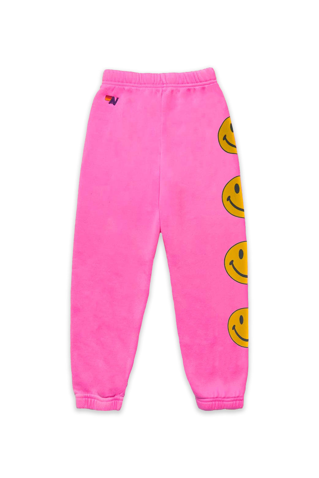 KID'S SMILEY 2 SWEATPANTS - NEON PINK