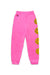 KID'S SMILEY 2 SWEATPANTS - NEON PINK