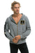 NOTRE DAME CFP 2025 UNISEX ZIP HOODIE - HEATHER GREY