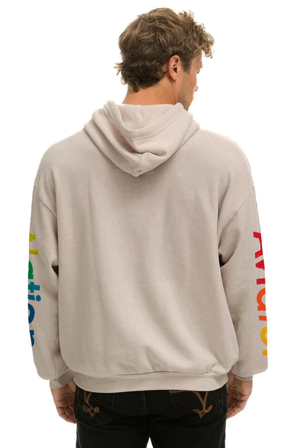 AVIATOR NATION VAIL RELAXED PULLOVER HOODIE - SAND