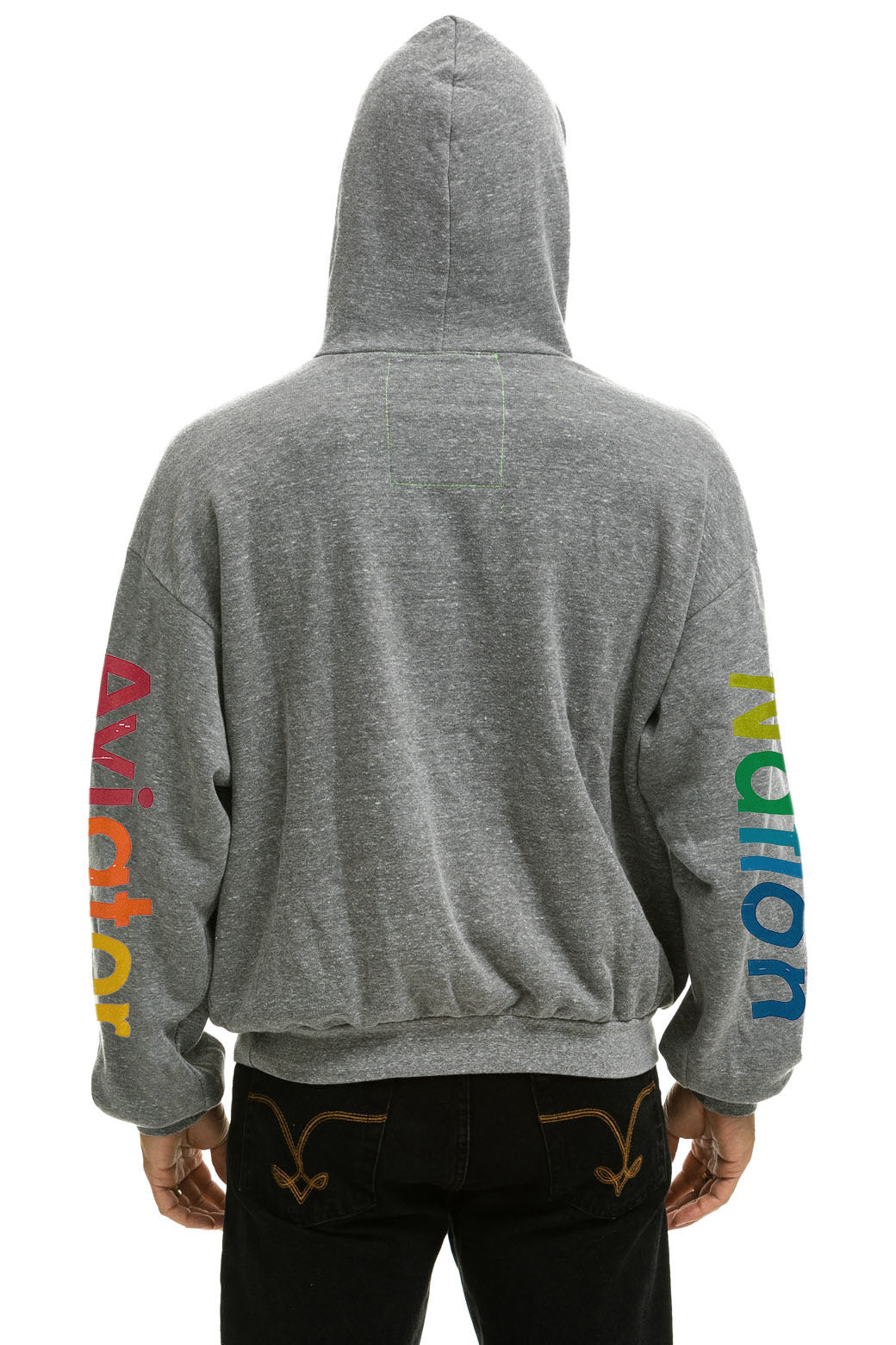 AVIATOR NATION MALIBU RELAXED PULLOVER HOODIE - HEATHER GREY