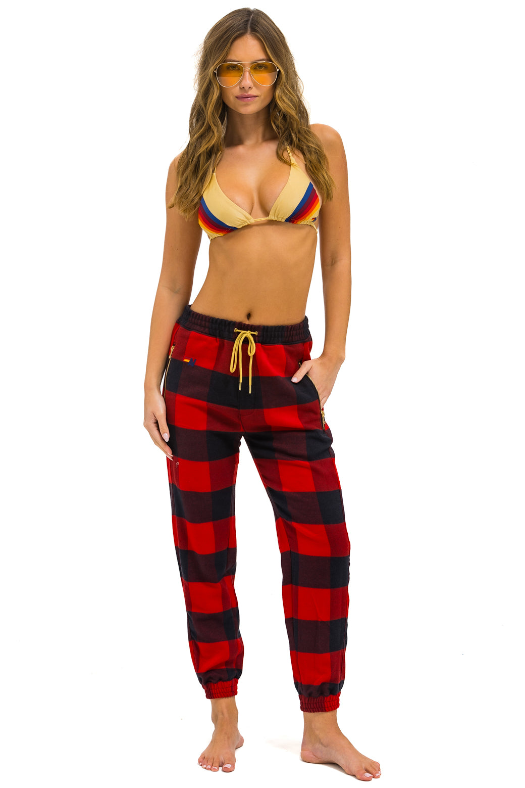 UNISEX PLAID LODGE PANT - BUFFALO PLAID