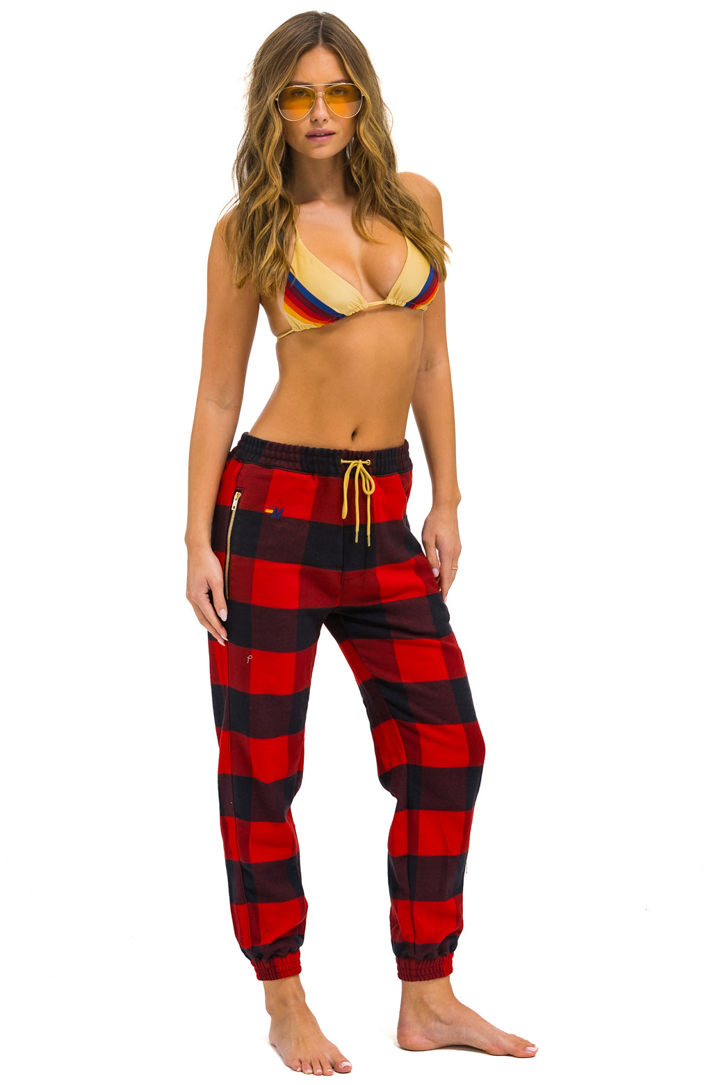 UNISEX PLAID LODGE PANT - BUFFALO PLAID