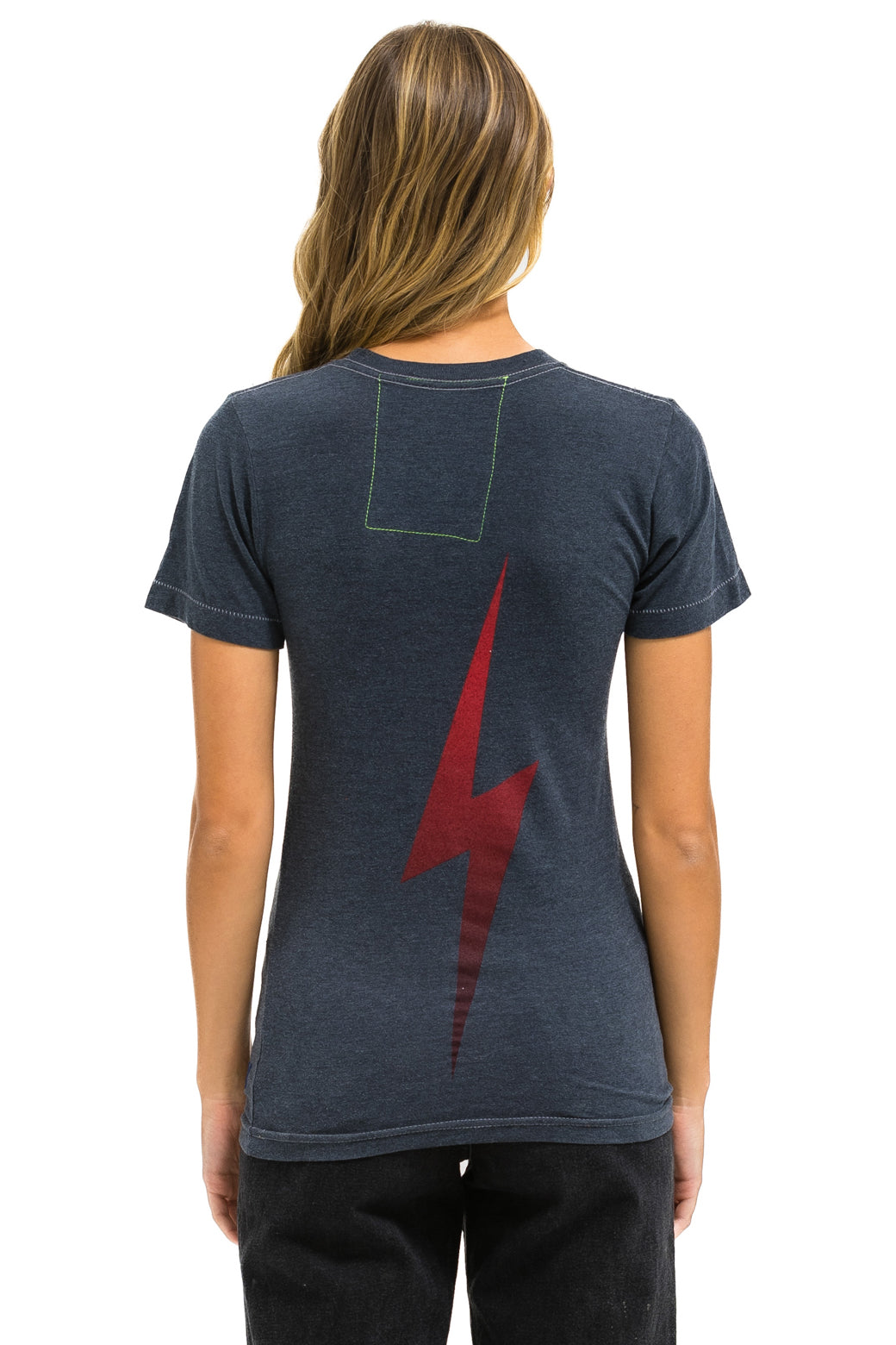 UNIVERSITY OF OKLAHOMA BOLT CREW TEE SHIRT - CHARCOAL