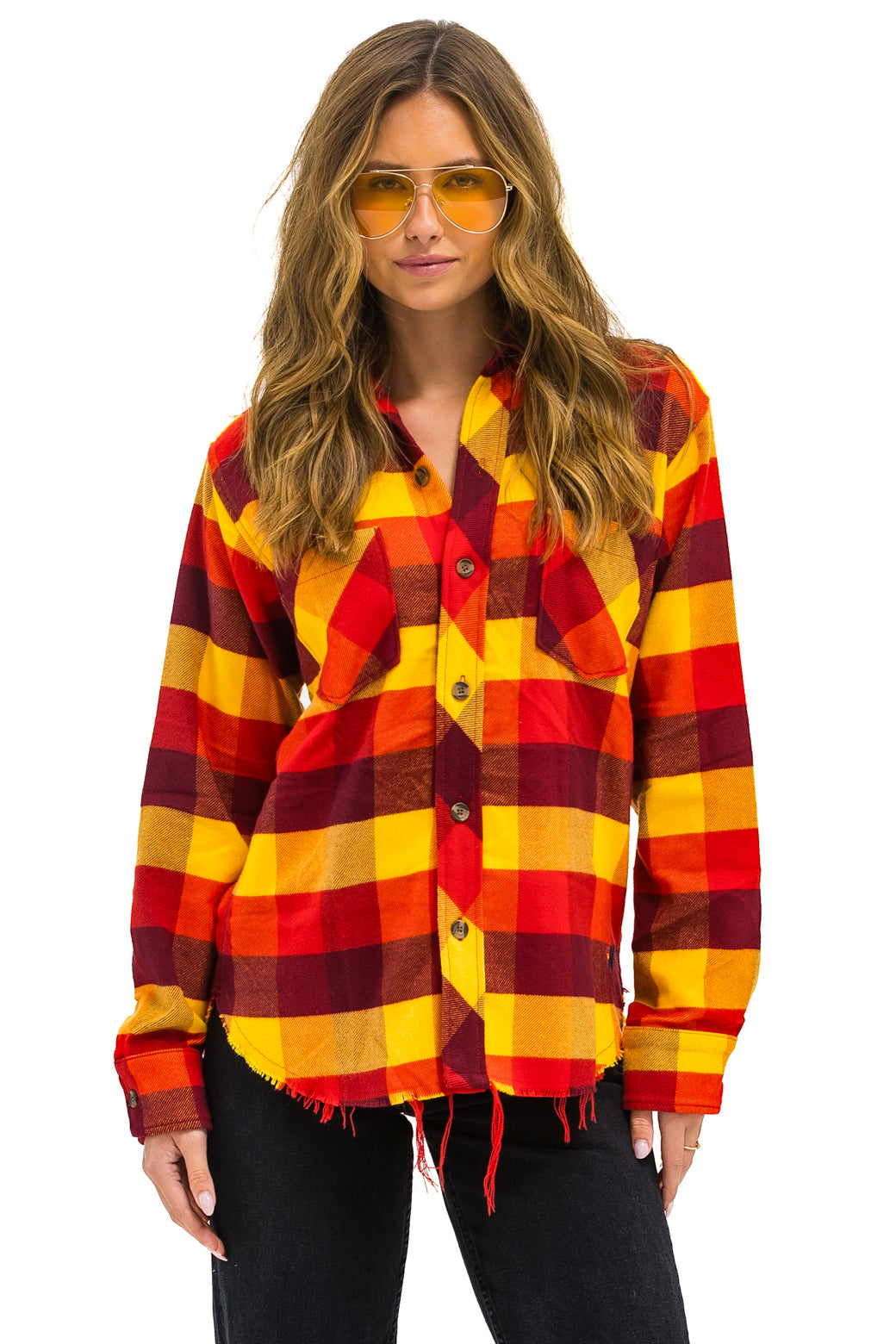 PLAID FLANNEL WESTERN SHIRT - SURFY PLAID