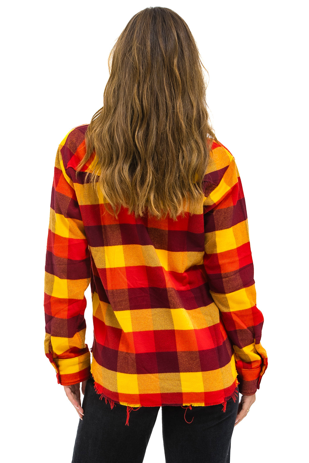 PLAID FLANNEL LIGHT WEIGHT UNISEX WESTERN SHIRT - SURFY PLAID