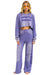 AN 3D WIDE LEG POCKET SWEATPANTS - FADED GRAPE