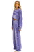 AN 3D WIDE LEG POCKET SWEATPANTS - FADED GRAPE