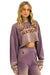 AN 3D CROPPED CREW SWEATSHIRT RELAXED - FADED MOCHA