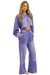 BOLT STITCH WIDE LEG POCKET SWEATPANTS - FADED GRAPE