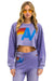 VINTAGE LOGO CROPPED CREW SWEATSHIRT RELAXED - FADED GRAPE