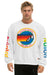 AVIATOR NATION MALIBU RELAXED CREW SWEATSHIRT - WHITE