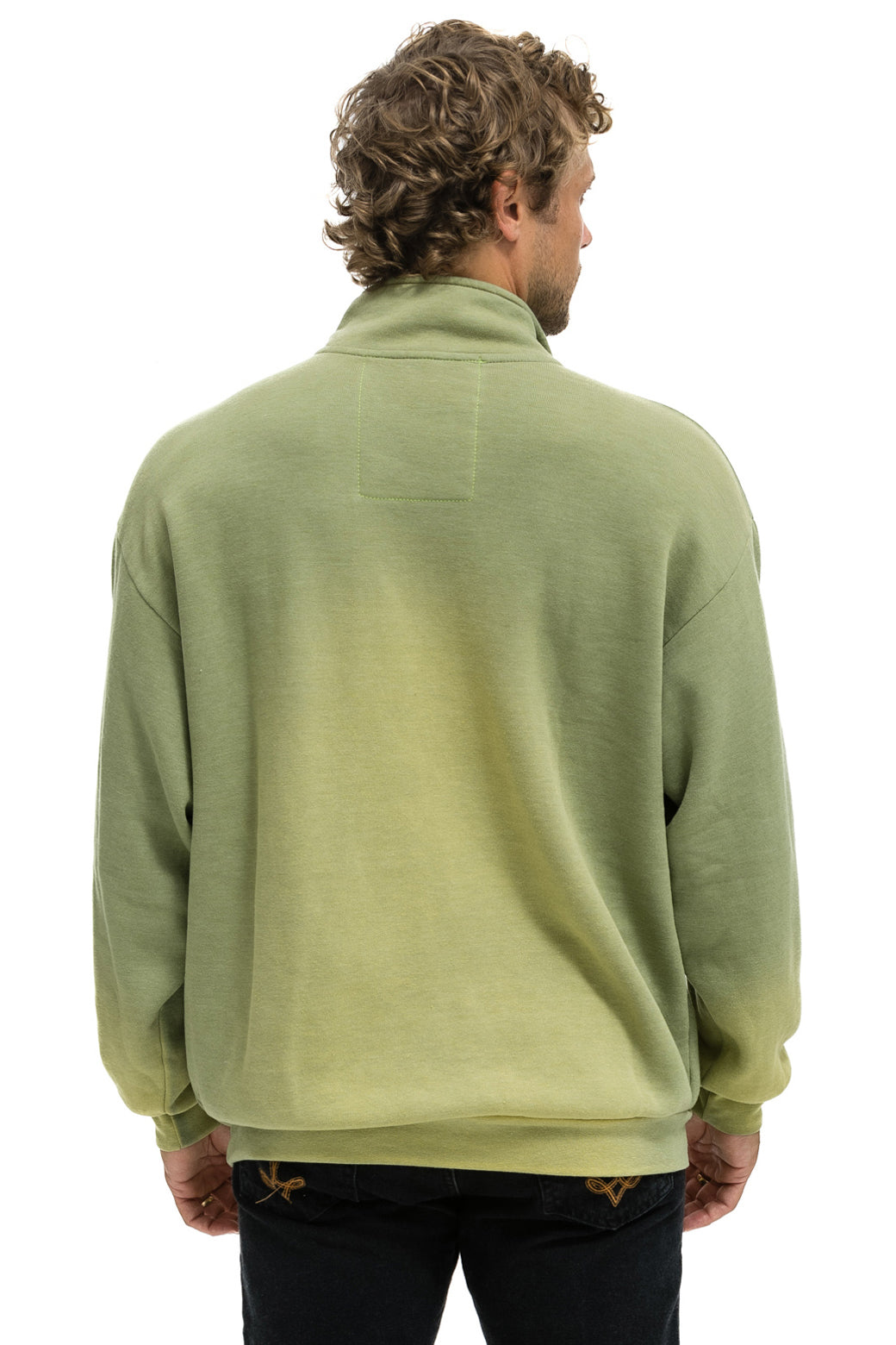 ESSENTIAL HALF ZIP RELAXED SWEATSHIRT - FADED ARMY