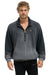 ESSENTIAL HALF ZIP RELAXED SWEATSHIRT - FADED SMOKE