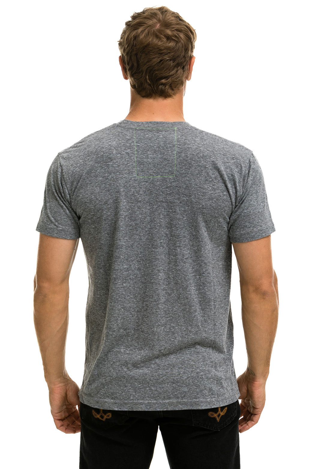 AVIATOR NATION HAMPTONS UNISEX CREW TEE - HEATHER GREY