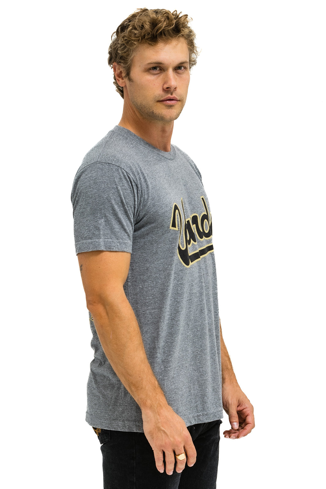 VANDERBILT COMMODORES CREW TEE SHIRT - HEATHER GREY