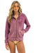 VENICE SURFER ZIP HOODIE - FADED BERRY