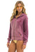 VENICE SURFER ZIP HOODIE - FADED BERRY