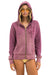 VENICE SURFER ZIP HOODIE - FADED BERRY