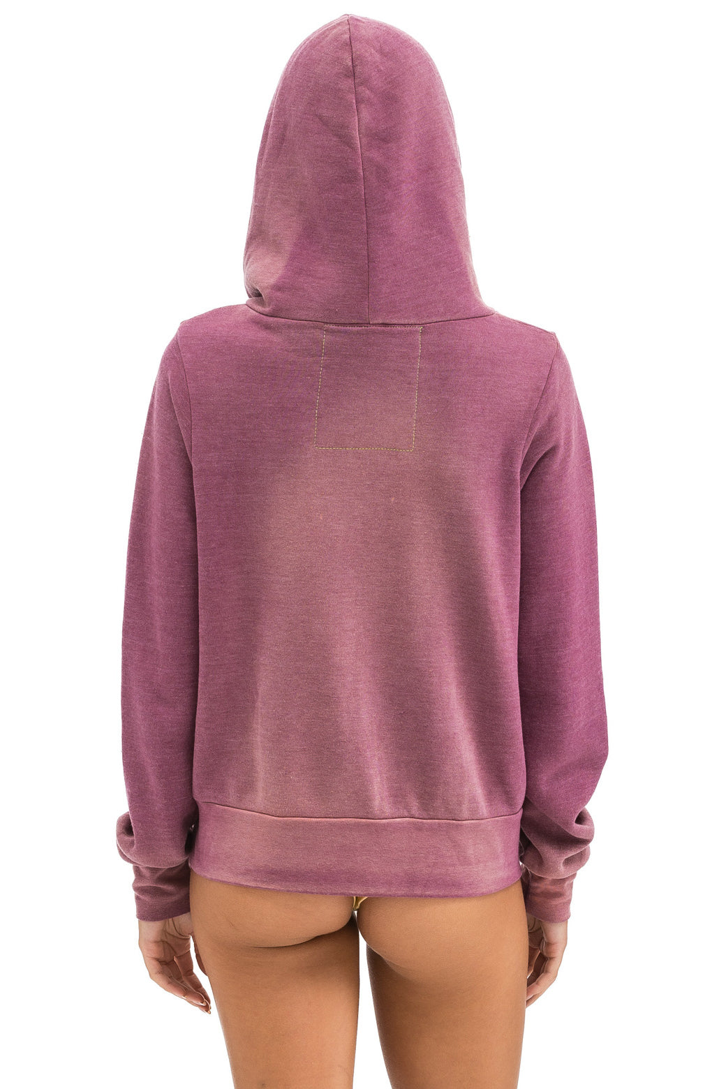 VENICE SURFER ZIP HOODIE - FADED BERRY