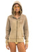 VENICE SURFER ZIP HOODIE - FADED TAN