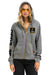 OHIO STATE CFP 2025 UNISEX ZIP HOODIE - HEATHER GREY