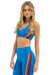WOMEN'S 5 STRIPE V-CUT SPORTS BRA - CARRIBEAN