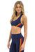 WOMEN'S 5 STRIPE SPORTS BRA - NAVY