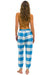 PLAID LODGE PANT - SKY PLAID