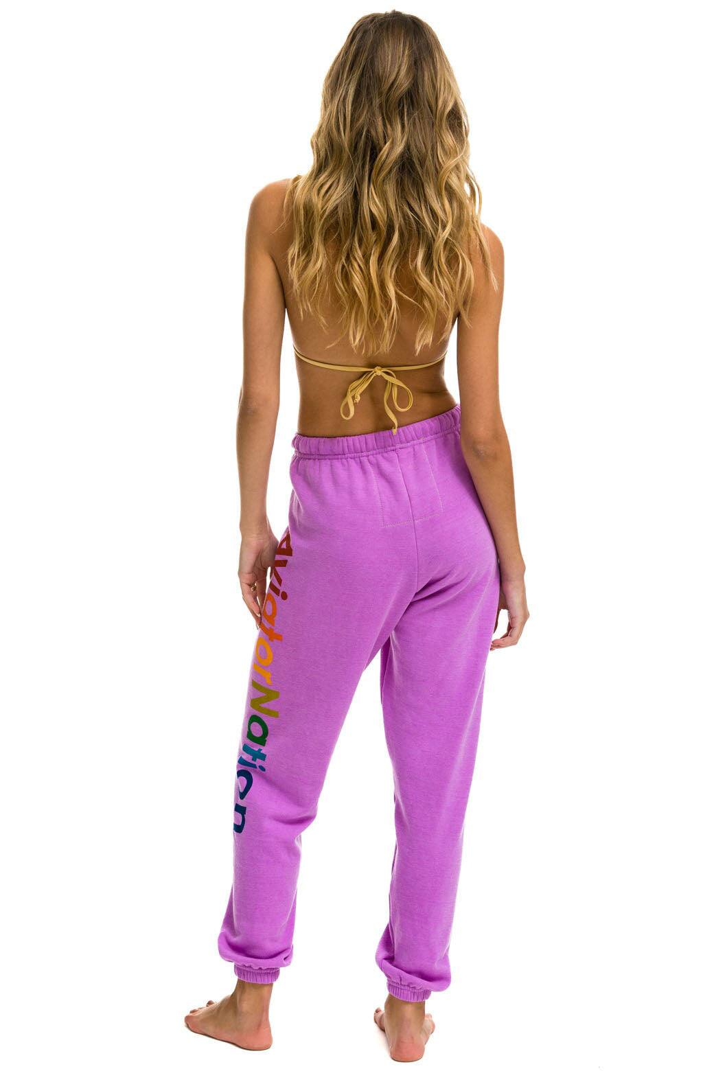 AVIATOR NATION AUSTIN SWEATPANTS - NEON PURPLE