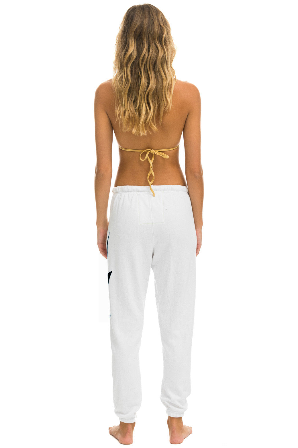 Aviator Nation newest White Bolt sweatpants (L)