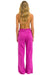 WIDE LEG POCKET SWEATPANTS - MAGENTA