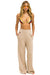 WIDE LEG POCKET SWEATPANTS - SAND