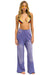 BOLT STITCH WIDE LEG POCKET SWEATPANTS - FADED GRAPE