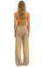 BOLT STITCH WIDE LEG POCKET SWEATPANTS - FADED TAN