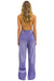 RUGBY STITCH WIDE LEG POCKET SWEATPANTS - FADED GRAPE