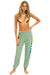 AVIATOR NATION 2 SWEATPANTS - SAGE Women's Sweatpants Aviator Nation 