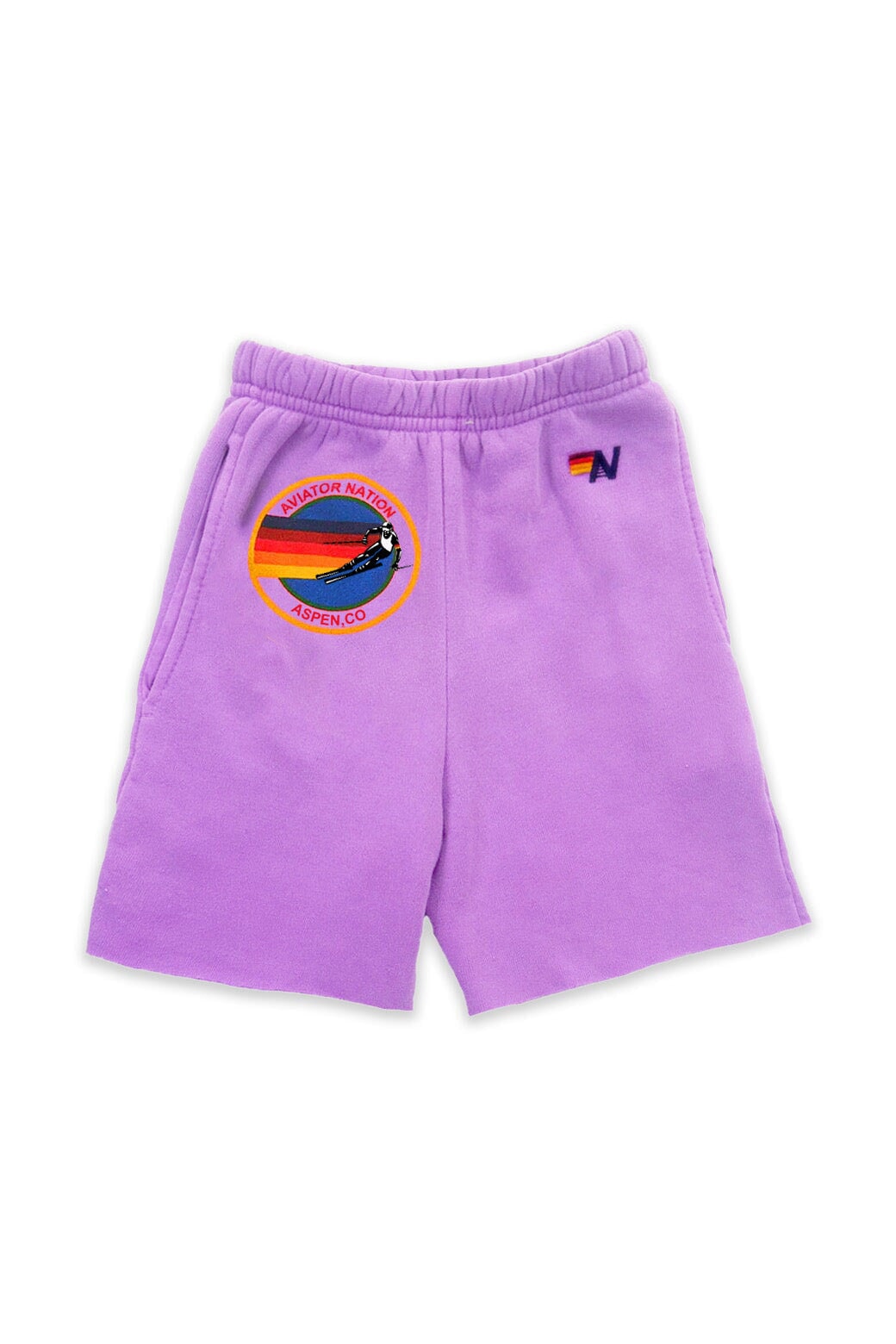 AVIATOR NATION ASPEN KIDS SWEATSHORTS - NEON PURPLE Kid&#39;s Shorts Aviator Nation 