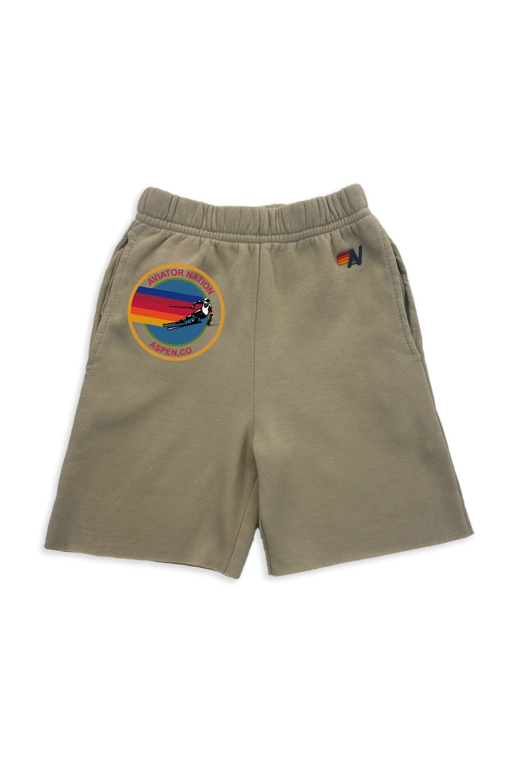 AVIATOR NATION ASPEN KIDS SWEATSHORTS - SAND Kid&#39;s Shorts Aviator Nation 