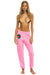 AVIATOR NATION ASPEN SWEATPANTS - NEON PINK Women's Sweatpants Aviator Nation 