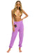 AVIATOR NATION ASPEN SWEATPANTS - NEON PURPLE Women's Sweatpants Aviator Nation 